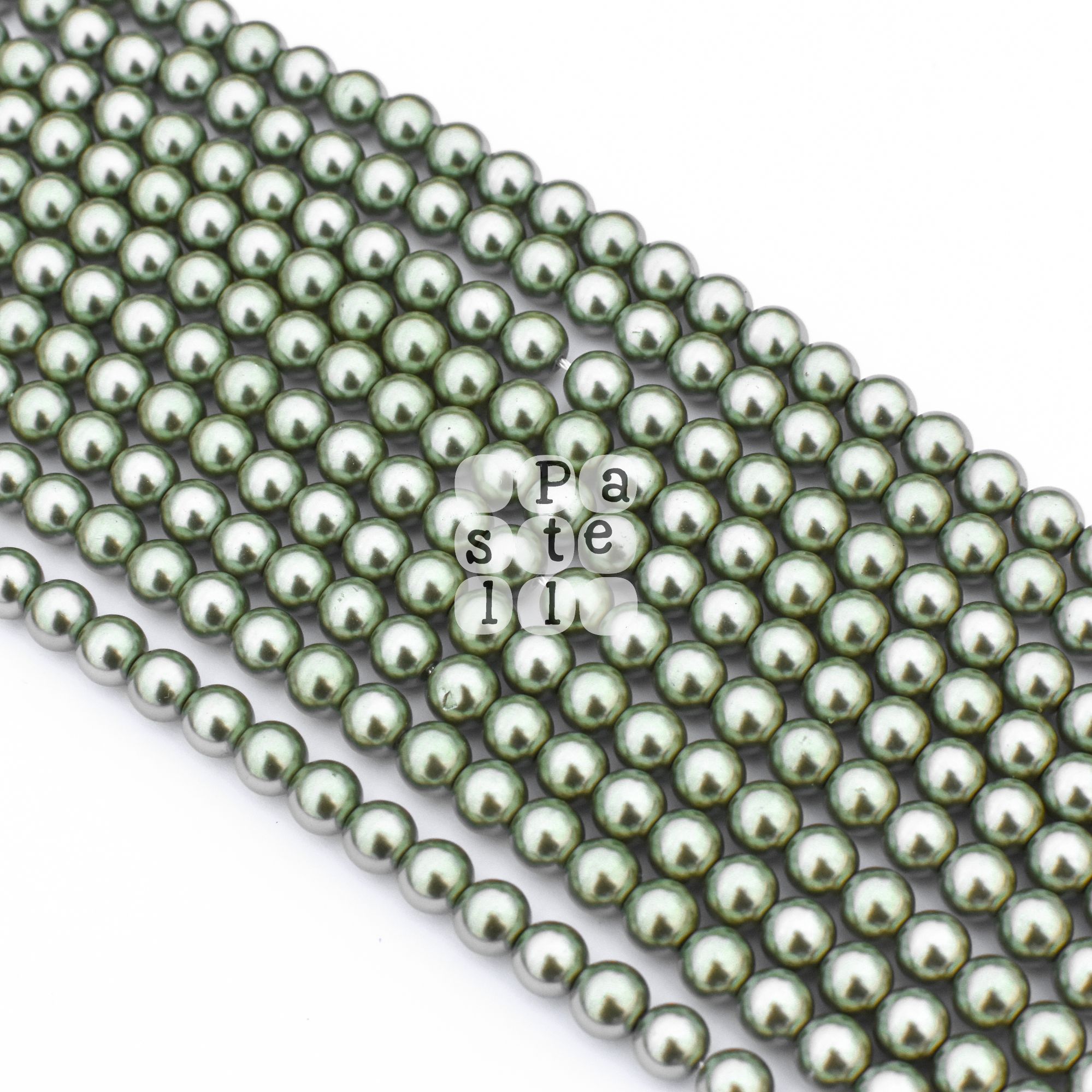 Sklenené perličky, 8 mm - 10 ks