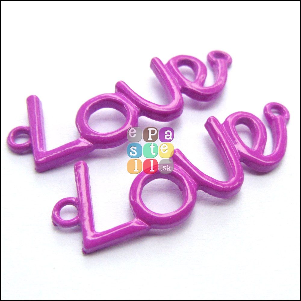 Love, 40 x 14 mm - 1 ks