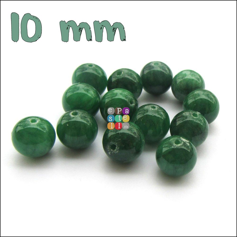 Zelený mramor, 10 mm - 1 ks